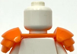 Lego Neu Orange Minifigur Rüstung Schulterpolster geriffeltes Teil - Bild 1 von 1