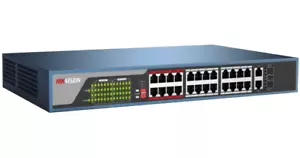 26 Ports POE Switch Hikvision DS-3E0326P-E 2x1000M Combo Port 24x10/100Mbps RJ45 - Picture 1 of 6