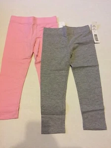 Clementine Apparel Big Girls Ultra Soft 2 Pack Leggings Pink & Gray SIZE 5 - Picture 1 of 2