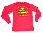 Vintage Chi Omega Baby Hooters Texas Tech University LS Koszula Czerwona Small USA 2002