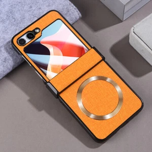Funda protectora de pantalla incorporada de cuero PU segura para Samsung Galaxy Z abatible 6/5 Mag - Imagen 1 de 19