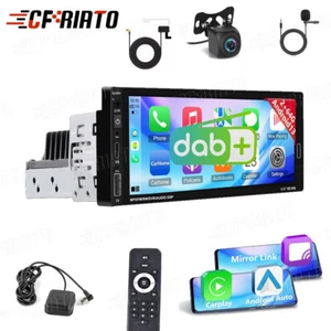 DAB+ 6.9" Android 13 2+64GB Apple Carplay Autoradio 1 DIN GPS NAV Bluetooth RDS - Bild 1 von 24