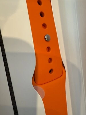 Apple Watch Hermes Series 11 Sport Band 45,46,49MM Ultra Orange M/L 2025 - Image 1 of 4