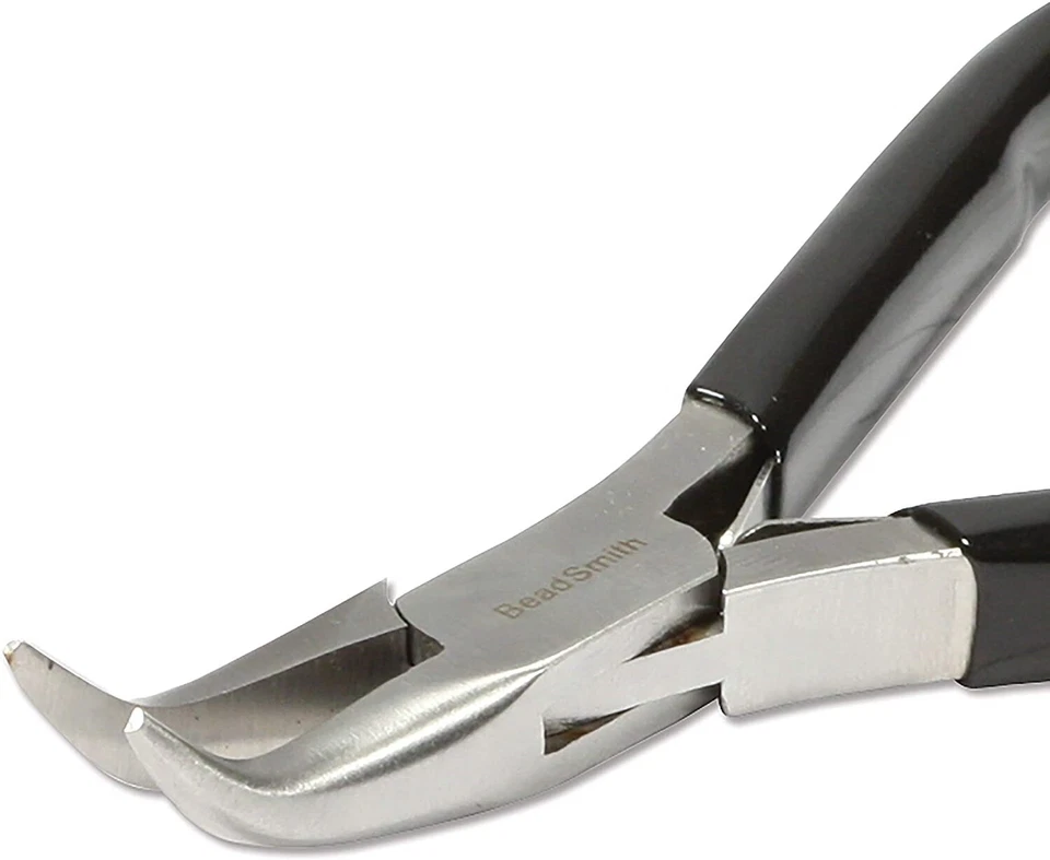 Plier, BeadSmith Super Fine Bent Nose Jewelry Chain To Create Loops - Image 1 of 4