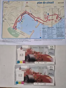 Formula One Monaco Grand Prix 2002 Weekend Stand Tickets Rare - Picture 1 of 10