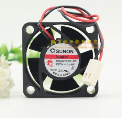1pcs  SUNON MB40200V3-000C-A99 0.41W 5V 4CM 4020 40mm DC Cooling Fan 2pin - Image 1 of 3