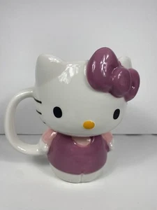 Sanrio 3D Hello Kitty Ganzkörper Schleife Rosa Lila 20 Unzen Groß Becher Tasse NEU - Bild 1 von 4