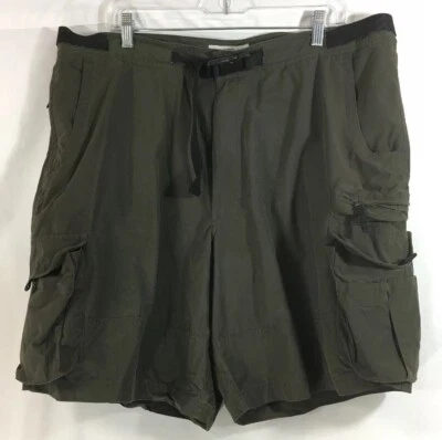 AUTHENTIC OUTFITTERS ROUNDTREE & YORKE Army Green Cargo Shorts Tag 42 Actual 40” - Image 1 of 4