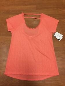 NWT Champion orange strappy back athletic work out activewear shirt size XS 