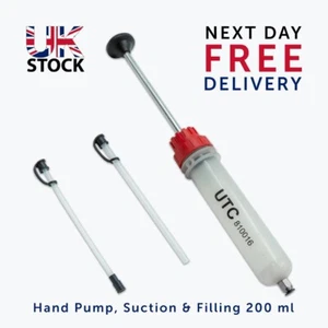 200ml Suction Vacuum Oil Hand Syringe Gun Transfer Pump Gearbox Extractor Fill - Picture 1 of 10