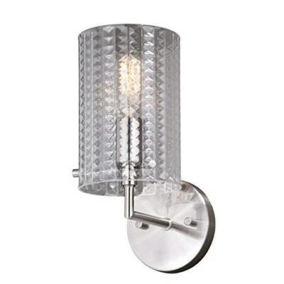Vaxcel Ella 1L Wall Sconce Satin Nickel - Image 1 of 2