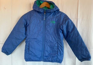 THE NORTH FACE Girls S 7-8 Reversible Jacket Blue/Green - Picture 1 of 9