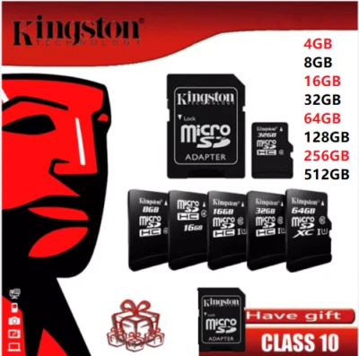Micro SD Card 32GB 64GB 128GB 256GB 512GB TF Class 10 SDHC & SDXC Memory Card Uk - Image 1 of 4