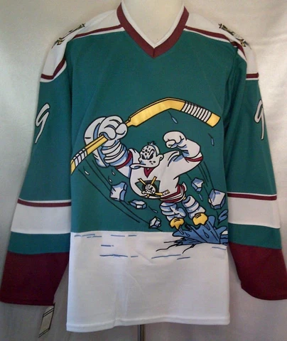 Paul Kariya Anaheim Mighty Ducks "1995-96 Wild Wing Throwback" CCM NHL Jersey Cover