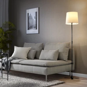 IKEA BARLAST Tall Floor Lamp,Home,Office Work Metal Body Black/White 150 cm - Picture 1 of 4