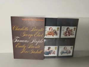 1980 FAMOUS PEOPLE BRITISH POST OFFICE MINT STAMPS PRESENTATION PACK Mrs Gaskell - Picture 1 of 5
