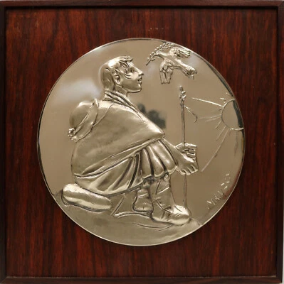 Giacomo MANZU' - bassorilievo in argento firmato numerato, in cornice originale - Immagine 1 di 3