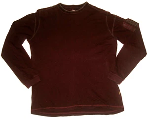 Herren KUHL Wildfibre Organic Cotton Midweight Knit Pocket Sleeve Merlot Shirt L - Bild 1 von 6