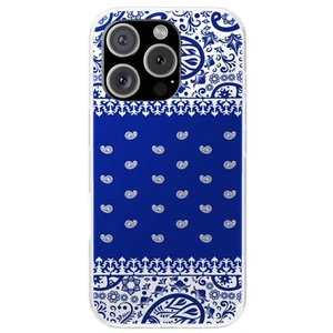 Designer Hülle für Apple iPhone (16,15,14,13,12,11,X,8,7), Paisley Blue Print - Bild 1 von 8