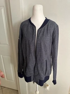 New Era Damen French Terry Full Zip Baseball Jacke Large Blau Capital One - Bild 1 von 4