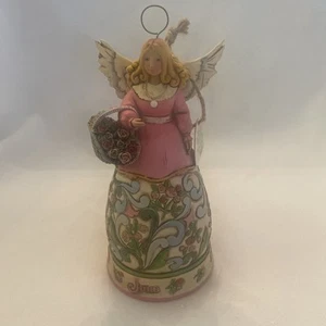 Jim Shore Heartwood Creek Engel Figur June Rose Pearl 6,25" 2008 rosa 4012555 - Bild 1 von 10