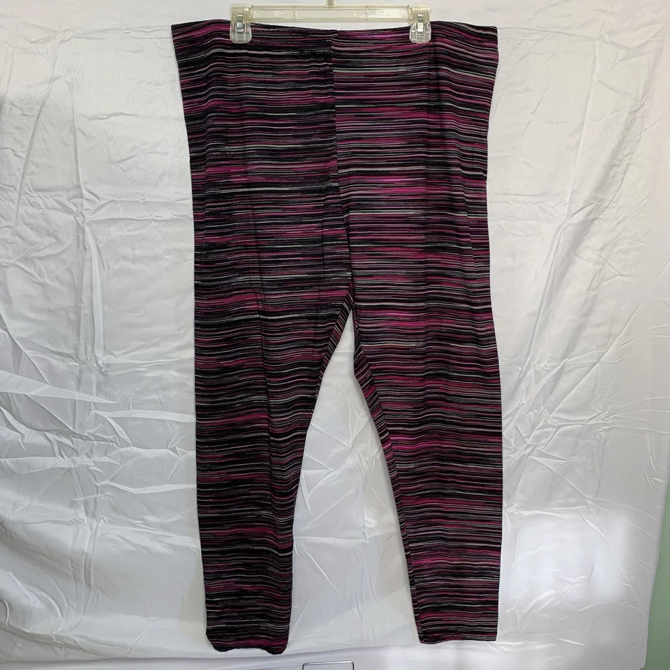 Leggings Climate Right By Cuddl Duds para mujer XXL capa base acogedor salón a rayas Foto 1 de 4