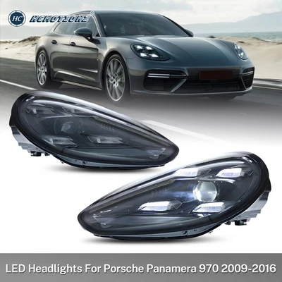 HCmotion LED 车头灯适用于保时捷 Panamera 970 2009 - 2016 升级至 2022 年 — 第 1/4 张图片