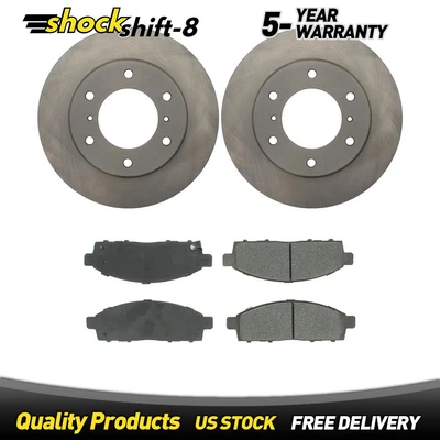 Front Brake Pads and Rotors For Mitsubishi L200 2013 2014 2015 2016 2017 2018 - Image 1 of 4