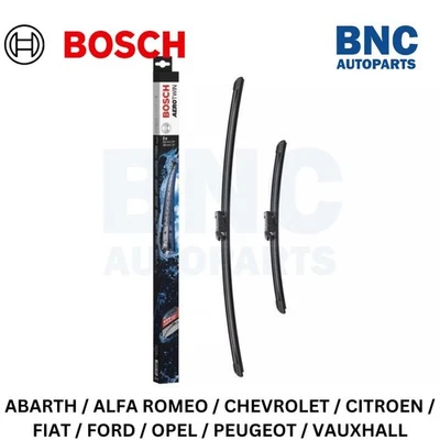 Juego de escobillas limpiaparabrisas delantero alerón Bosch Aerotwin para Fiat Grande Punto - 2007-2012 Foto 1 de 3