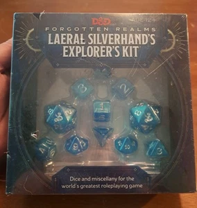 Forgotten Realms Dice Set Laeral Silverhand's Explorer's Kit - D&D New & Sealed - Picture 1 of 3