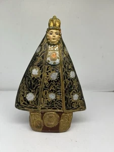VINTAGE PLASTER LADY of HOPE ALTAR TABLE FIGURINE STATUE 6” Religious Painted - Picture 1 of 10