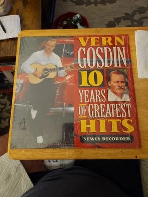 Vern Gosdin - 10 Years OF Greatest Hits Newly Recorded LP NEAR MINT VINYL RECORD Foto 1 de 4