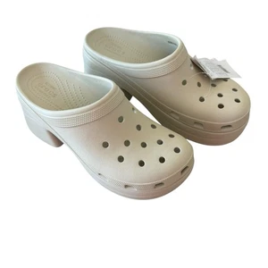 Crocs Siren cremefarbene Clogs Herren 11 Damen 13 - Bild 1 von 7