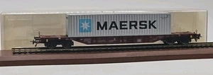 Fleischmann 5245 Bogie Container Wagon ‘Maersk' Container of the DB K Line HO - Picture 1 of 5