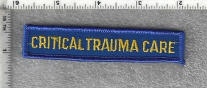 CRITICAL TRAUMA CARE - Blaue Wippe für blaue Rettungssanitäter/Sanitäter Pflaster - Bild 1 von 1