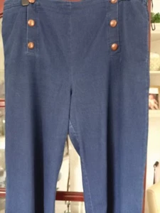 Next Denim Wide Leg Trousers Size 18 - Picture 1 of 3