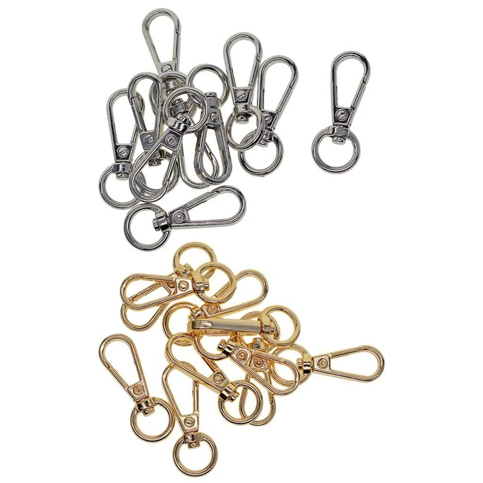 10x Design Porte Clé Mousqueton  de  Mousqueton en   Accessoire de Mode Bijoux - Photo 1/1