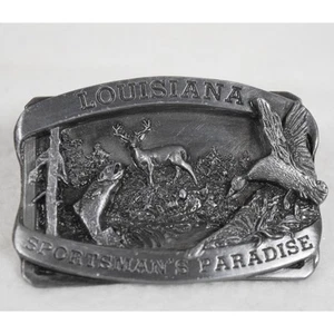 LA Sportsman's Paradise Gürtelschnalle 3" x 2,25" Siskiyou Gürtel Buckle Co 1984 - Bild 1 von 9