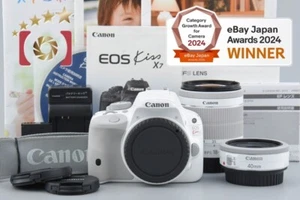 "Count 727" Canon EOS Kiss X7 / Rebel SL1 / 100D White 18.0 MP 18-55 40 Lenses - Picture 1 of 18
