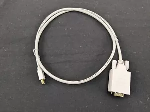Monoprice 106002 3-Feet 32AWG Mini Display Port to VGA Cable - White - Picture 1 of 5