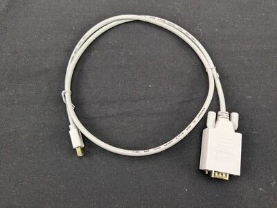Monoprice 106002 3-Feet 32AWG Mini Display Port to VGA Cable - White - Image 1 of 4