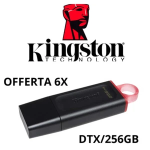 STOCK 6 Pendrive Kingston Pennette DTX/256GB USB 3.2 Gen1 USATE COME NUOVE - Foto 1 di 4
