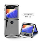 Fashion Painted Bumper Tempered Glass Fold Phone Case For Motorola MOTO Razr 5G
