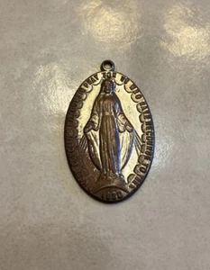 vintage virgin mary pendant - Bild 1 von 3