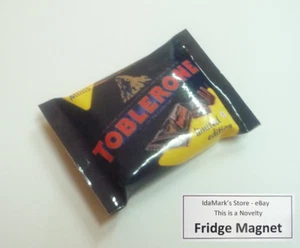 TOBLERONE Mini Paquete Chocolate Oscuro IMÁN NEVERA Novedad Indonesia 3D Grande 2.5" - Imagen 1 de 13