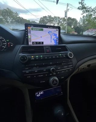 CAR STEREO GPS NAVI RADIO FOR HONDA ACCORD 2008-2012 ANDROID AUTO APPLE CARPLAY - Image 1 of 4