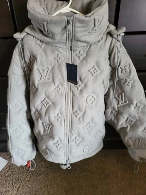  Серый монограмма Louis VuittonBoyhood пуховик куртка размер 42 РЕДКАЯ - Изображение 1 из 4