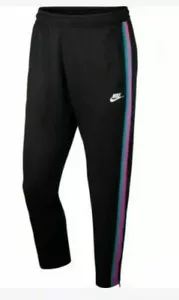 Nike Men Sportswear Tribute OH track Pants Black Spirit Teal AR2246-011 Size XL - Picture 1 of 9
