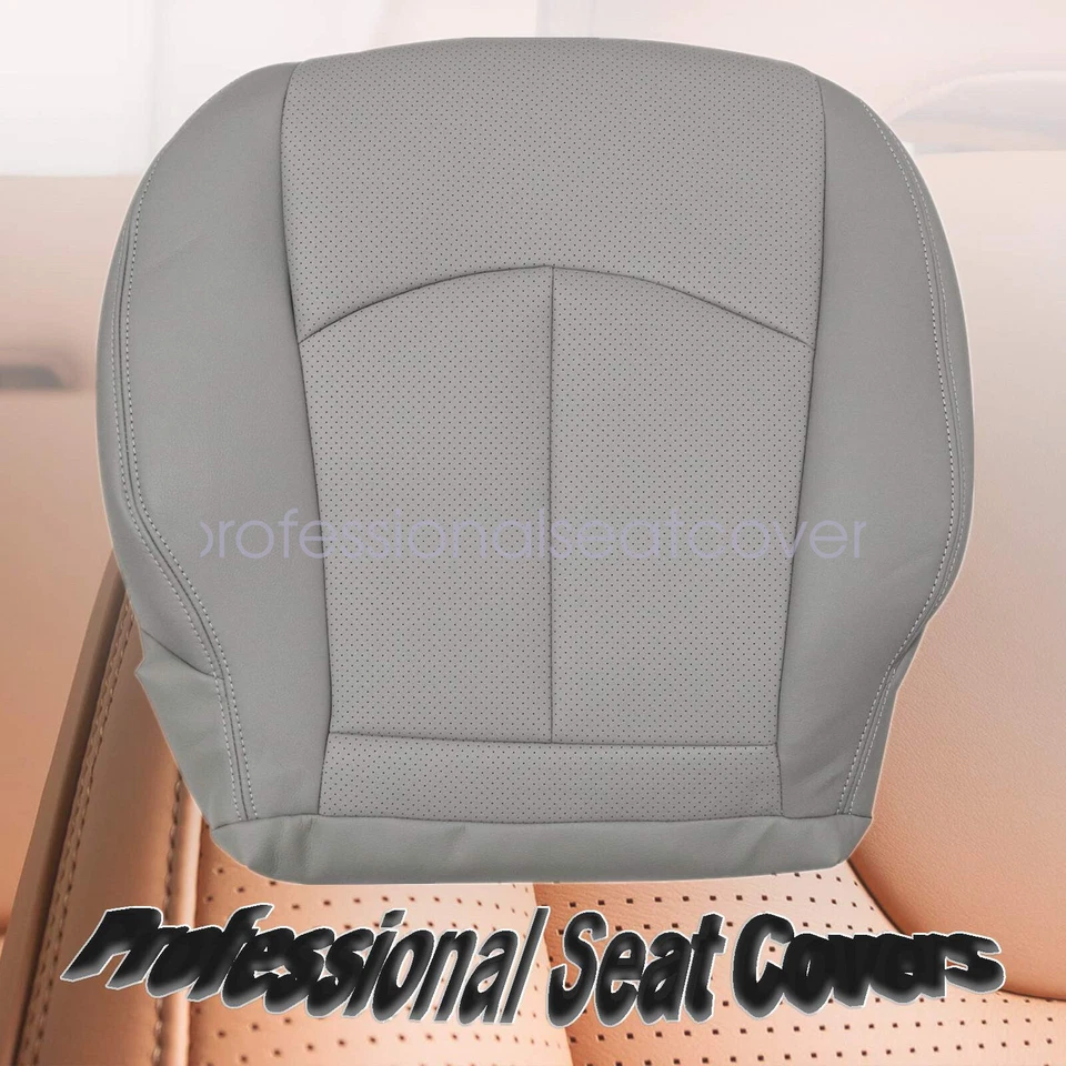 For 2003-2009 Mercedes Benz W211 E550 E300 E350 Driver Bottom Seat Cover Gray - Image 1 of 4