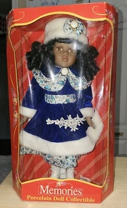 NEW Vintage memories collectible porcelain doll African American (2000) - Picture 1 of 7